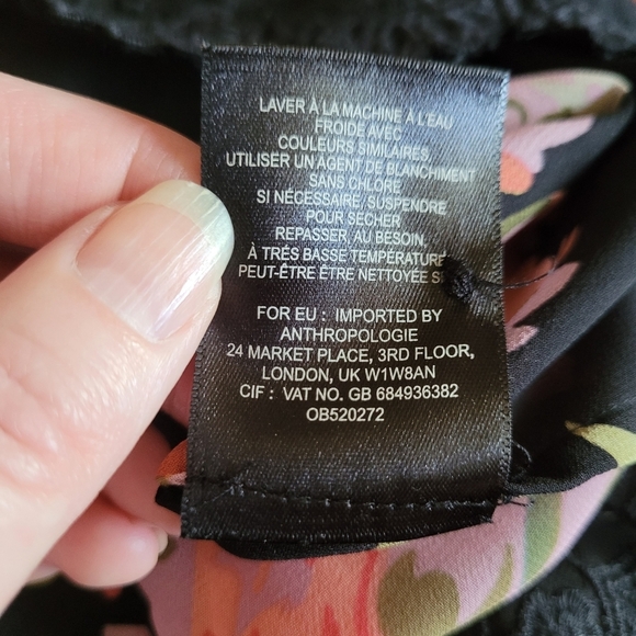Anthropologie Maeve Violetta sheer floral babydoll dress size small​ - Picture 14 of 15
